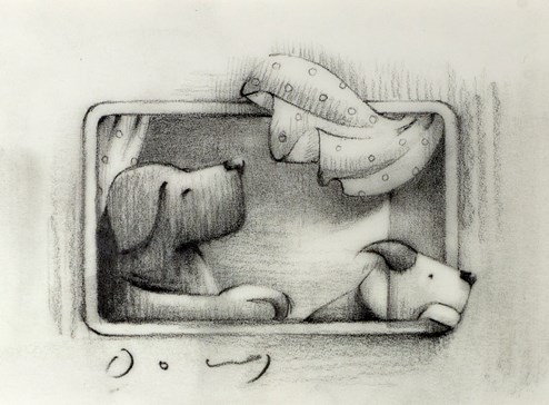 The Great Escape Window (Sketch) by Doug Hyde - Original Drawing on Mounted Paper